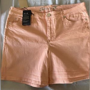 Seven7 Peach Jean Shorts for Women